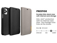 LAUT Prestige Folio iPhone 11 Pro Max hoes Taupe
