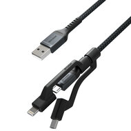 Nomad USB-A Kevlar Universele 1,5 meter kabel Zwart
