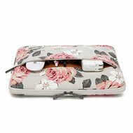 TechProtection Flower MacBook Pro 16 inch sleeve Wit