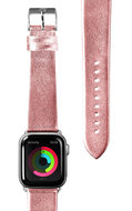 LAUT Metallic Leather Apple Watch 40 mm bandje Rose