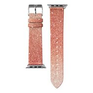 LAUT Sparkle Leather Apple Watch 40 mm bandje Roze