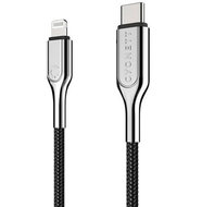 Cygnett Armoured Braided Lightning USB-C kabel 2 meter Zwart