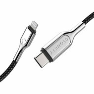 Cygnett Armoured Braided Lightning USB-C kabel 2 meter Zwart