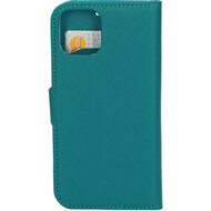 Mobiparts Saffiano Wallet iPhone 12 Pro / iPhone 12 hoesje Turquoise