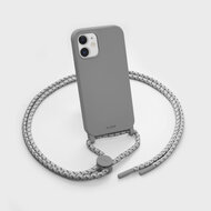 LAUT Pastels Necklace iPhone 12 mini hoesje Grijs