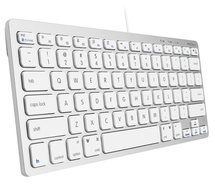 Macally SLIMKEY Slim bedraad USB-C toetsenbord Wit