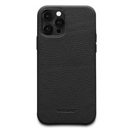 Woolnut Leather case iPhone 12 Pro / iPhone 12 hoesje Zwart