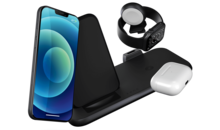 ZENS 4 in 1 met Apple Watch draadloze oplader zwart