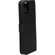 Mobiparts Saffiano Wallet iPhone 13 hoesje Zwart