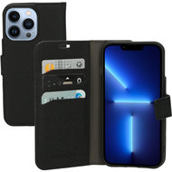 Mobiparts Saffiano Wallet iPhone 13 Pro hoesje Zwart