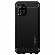 Spigen Rugged Armor Galaxy A42 5G hoesje Zwart