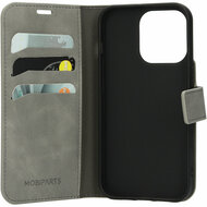 Mobiparts Classic Wallet iPhone 14 Pro hoesje grijs