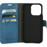 Mobiparts Classic Wallet iPhone 14 Pro hoesje blauw