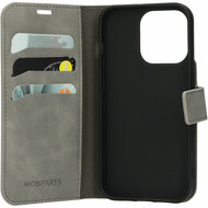 Mobiparts Classic Wallet iPhone 14 Pro Max hoesje grijs