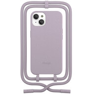 Woodcessories Change iPhone 14 Plus hoesje met koord lilac