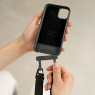 Woodcessories Change Luxe iPhone 14 Plus hoesje met koord zwart