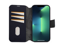 Decoded leren 2 in 1&nbsp;Wallet iPhone 14 Pro Max hoesje blauw