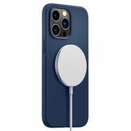 Spigen Silicone Fit MagSafe iPhone 14 Pro hoesje navy