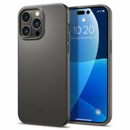 Spigen Thin Fit iPhone 14 Pro Max hoesje gun metal