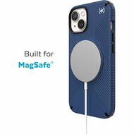Speck Presidio 2 Grip MagSafe iPhone 14 Plus hoesje blauw