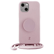 Just Elegance PopGrip iPhone 14 hoesje met draagkoord rose breath