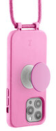 Just Elegance PopGrip iPhone 14 Pro hoesje met draagkoord roze