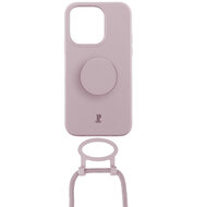 Just Elegance PopGrip iPhone 14 Pro Max hoesje met koord rose breath