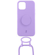 Just Elegance PopGrip iPhone 14 Plus hoesje met koord lavendel