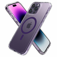Spigen Ultra Hybrid MagSafe iPhone 14 Pro Max hoesje paars