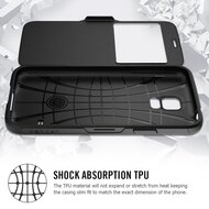 Spigen Slim Armor View case Galaxy S5 Black