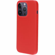 Mobiparts Silicone iPhone 14 Pro hoesje rood