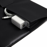 Mujjo Envoy leren MacBook Pro 16 inch sleeve zwart