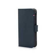 Decoded leren 2 in 1 Wallet iPhone SE 2022 / 2020 hoesje donkerblauw