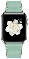 TechProtection Leather Sweetband Apple Watch 49 / 45 / 44 mm bandje Mint
