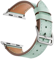 TechProtection Leather Sweetband Apple Watch 49 / 45 / 44 mm bandje Mint