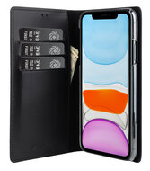 Melkco Wallet Book Klassiker iPhone XS hoesje Zwart 