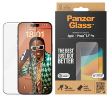 PanzerGlass Edge to Edge Glazen iPhone 15 Pro Max screenprotector met applicator