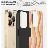 Burga Tough iPhone 15 Pro hoesje flower power 