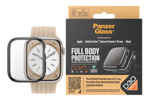 PanzerGlass Full Body Apple Watch 45 mm serie 9 screenprotector zwart