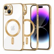 Tech Protection Shine MagSafe iPhone 15 hoesje goud