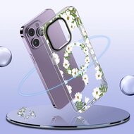 Tech Protection Floral MagSafe iPhone 15 hoesje Daisy