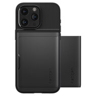 Spigen Slim Armor CS iPhone 15 Pro hoesje zwart