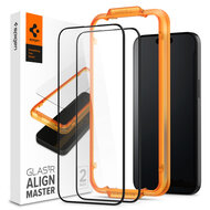 Spigen Align edge to edge iPhone 15 glazen screenprotector 2 pack