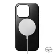 Nomad Horween MagSafe iPhone 15 Pro hoesje zwart
