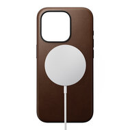 Nomad leren MagSafe iPhone 15 Pro hoesje bruin