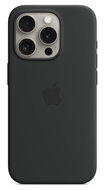 Apple MagSafe siliconen iPhone 15 Pro Max hoesje zwart