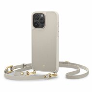 Spigen Cyrill Classic MagSafe iPhone 15 Pro Max hoesje met draagkoord beige