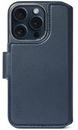 Decoded leren 2 in 1 MagSafe&nbsp;Wallet iPhone 15 Pro hoesje navy