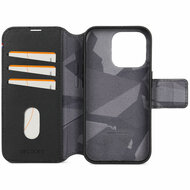 Decoded leren 2 in 1 MagSafe&nbsp;Wallet iPhone 15 Pro hoesje zwart