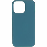 Mobiparts Silicone iPhone 15 Pro hoesje blauw